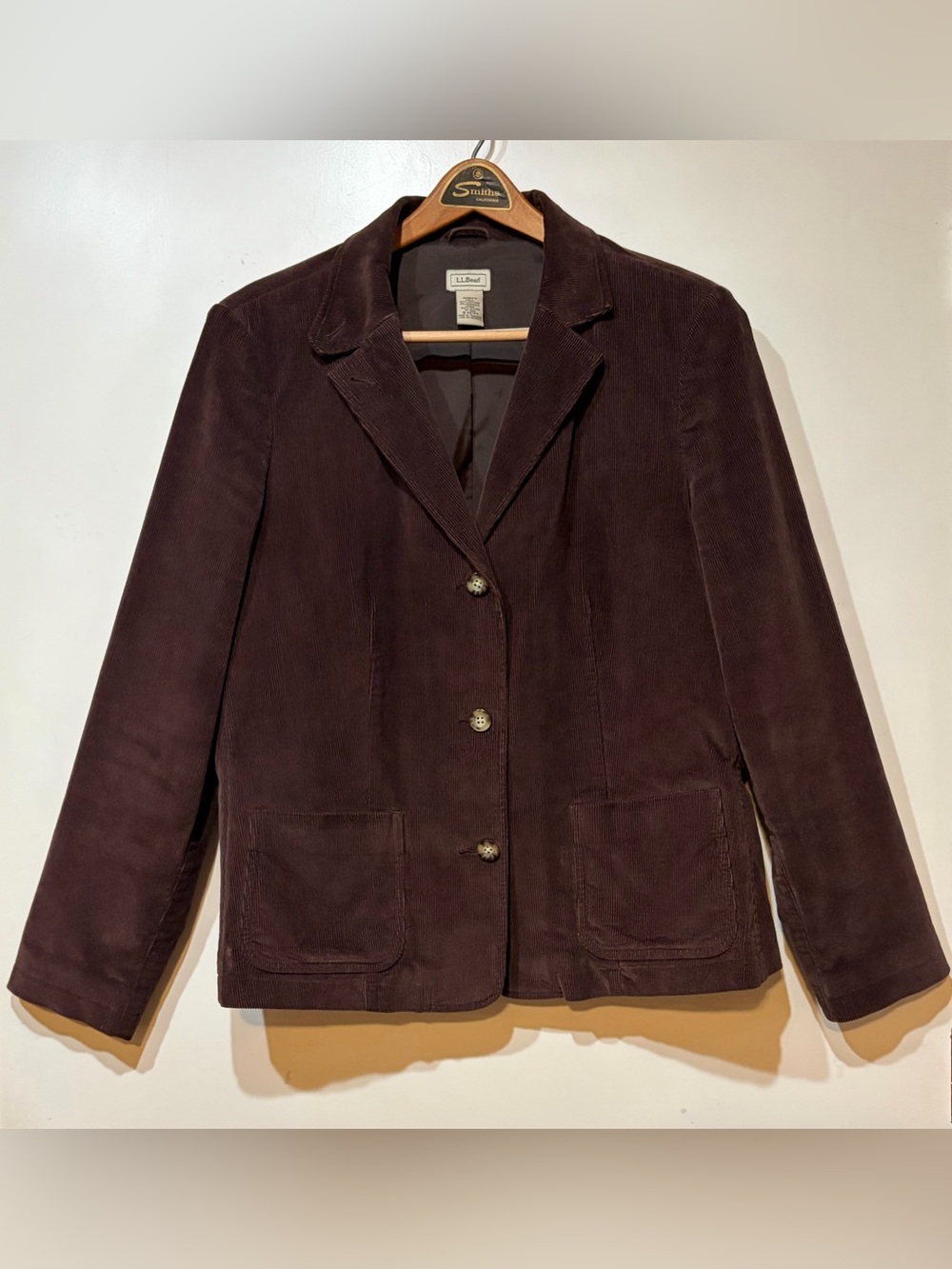 Vintage- 🤎L.L. Bean Women's Brown Corduroy Mock/Mandarin Collar Jacket - Size 18